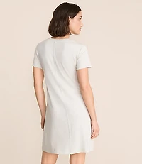 Petite Lou & Grey Heathered Signaturesoft Mini Pocket Tee Dress