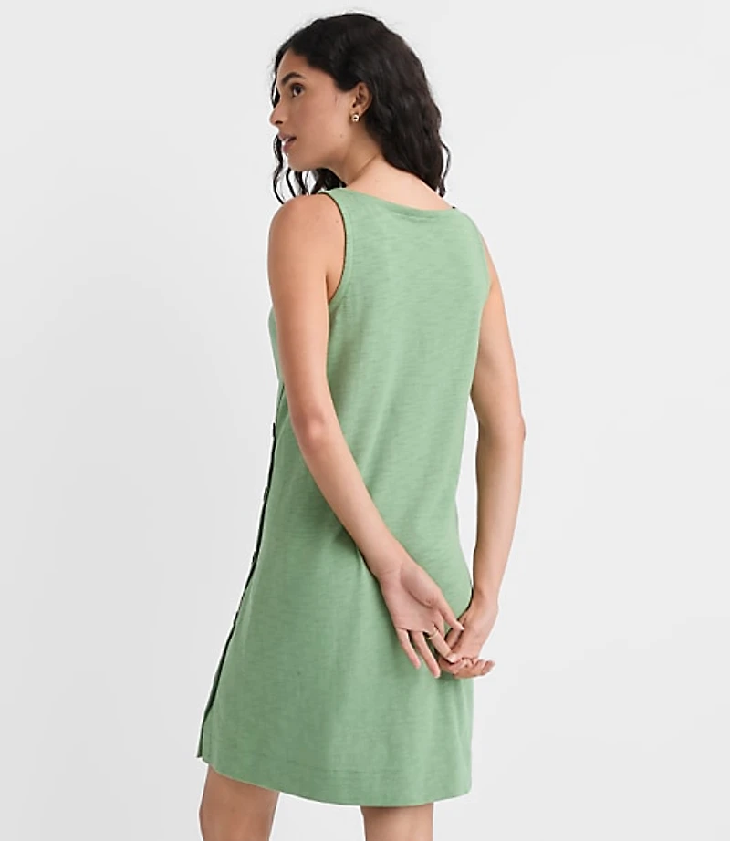 Side Button Mini Dress