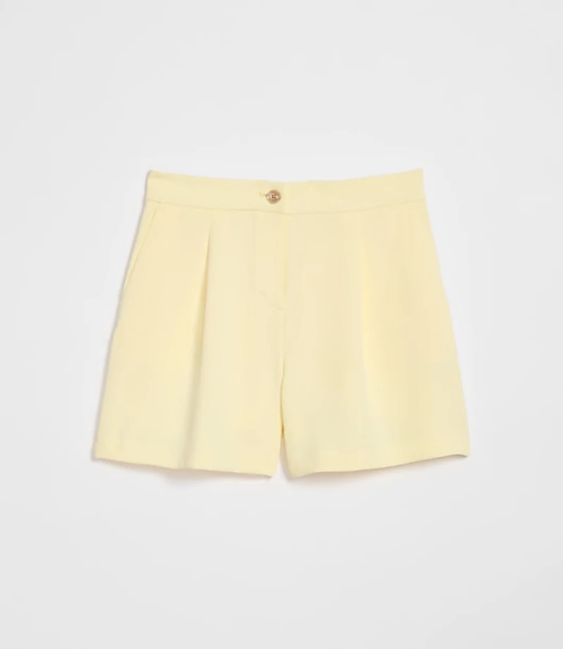 Petite LOFT Versa Crepe Drape Shorts