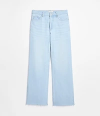 Rivete Tall Curvy Fresh Cut Mid Rise Wide Leg Jeans Wave Wash