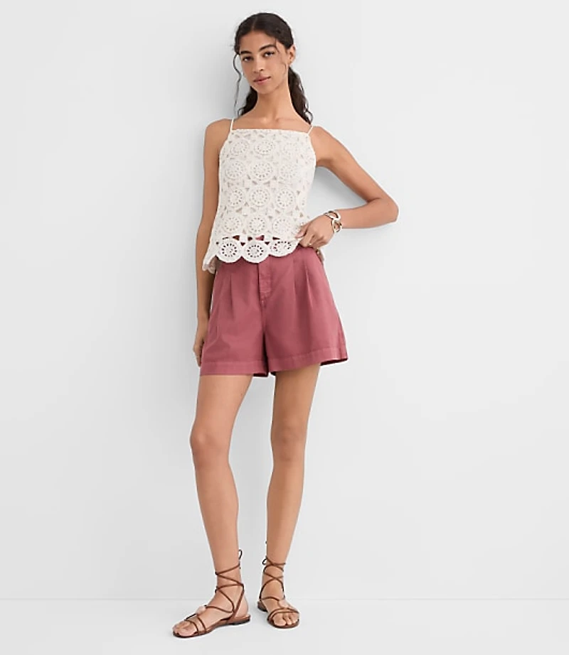 Petite Circle Crochet Cami