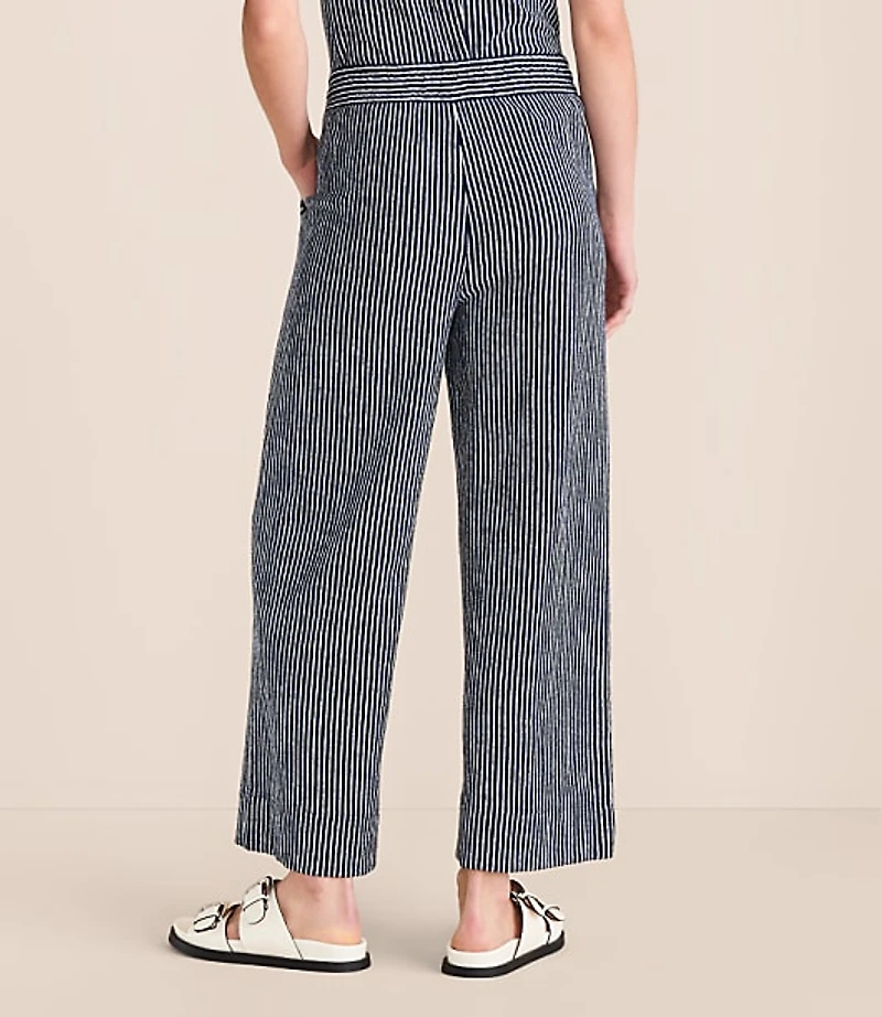 Lou & Grey Striped Wide Leg Crop Pants