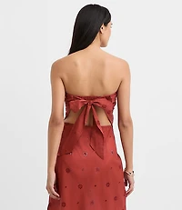 LOFT Beach Eyelet Tie Back Bandeau Top