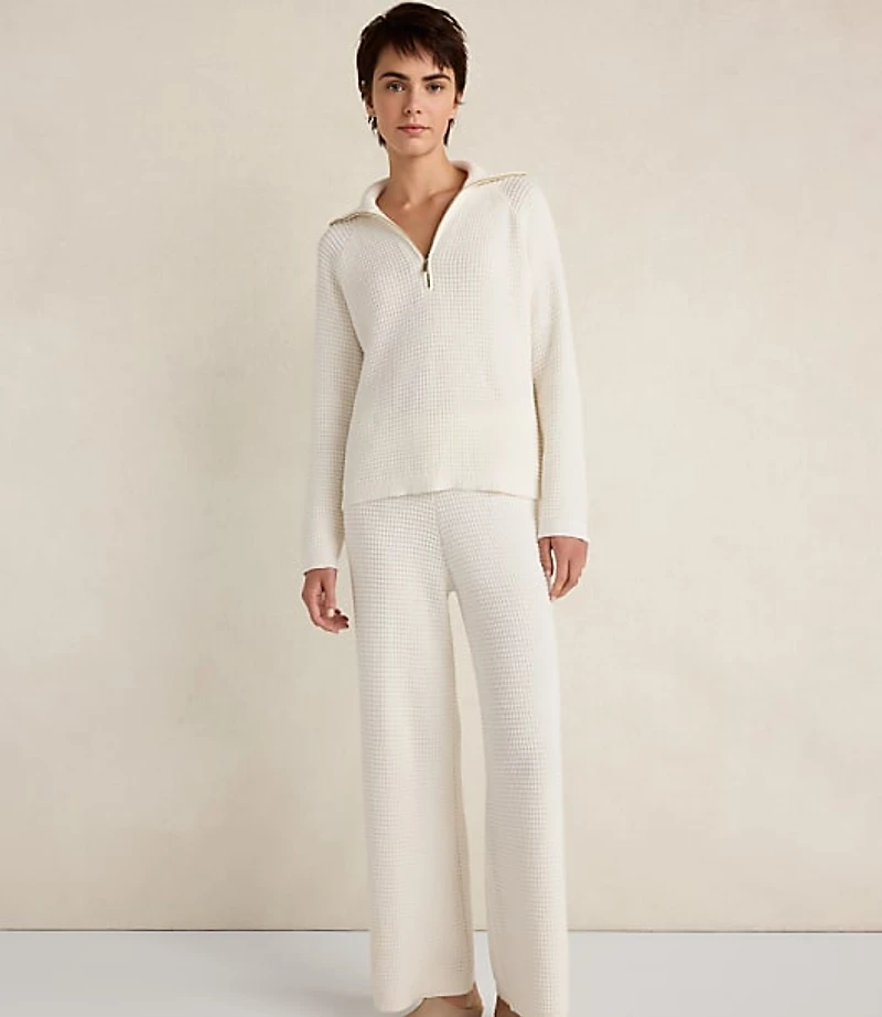 Haven Well Within Organic Cotton Cashmere Waffle Pullover