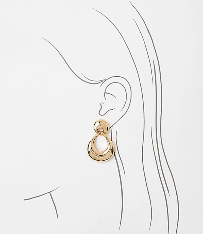 Molded Chunky Hoop Earrings