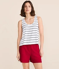Petite Lou & Grey Striped Essential Modal Scoop Neck Tank Top