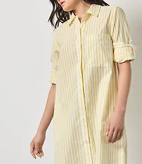 Lilla P Striped Shirt Dress