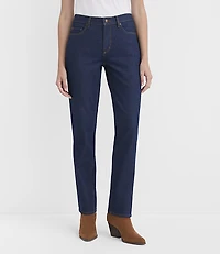 Rivete Mid Rise Stovepipe Jeans Classic Rinse Wash