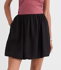 Petite Bubble Mini Pocket Skirt
