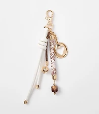 Cutout Heart Rope Bag Charm