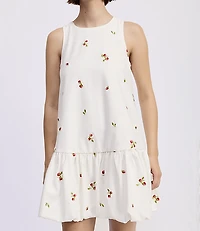 En Saison Strawberry Kiss Bubble Hem Mini Dress