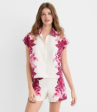Lily Linen Blend Popover Shirt