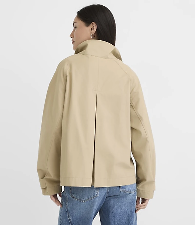 Twill Funnel Neck Jacket