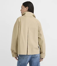 Twill Funnel Neck Jacket
