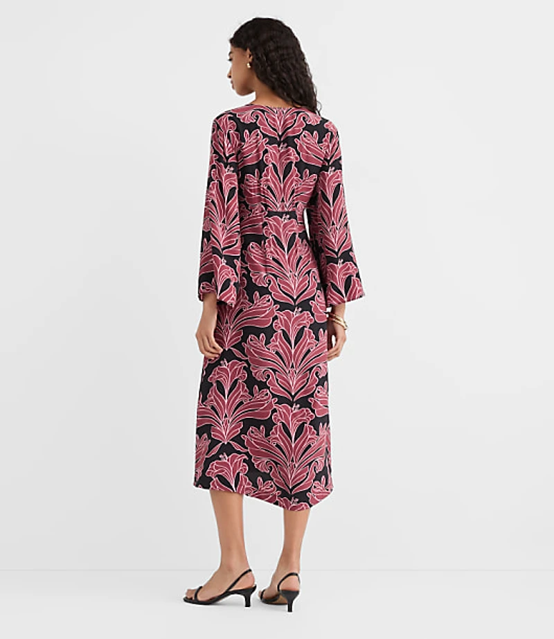 Petite Floral Caftan Midi Dress