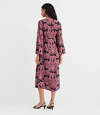 Petite Floral Caftan Midi Dress