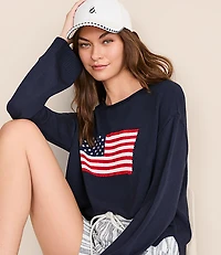 Lou & Grey American Flag Sweater