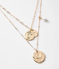 Coin Layered Necklace Set