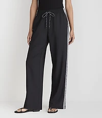 Lou & Grey Side Stripe Wanderweave Straight Leg Pants