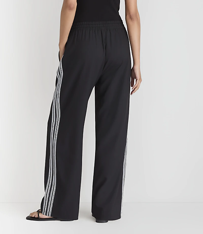 Lou & Grey Side Stripe Wanderweave Straight Leg Pants