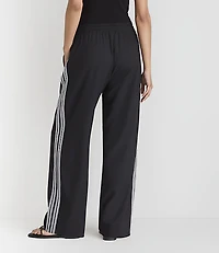Lou & Grey Side Stripe Wanderweave Straight Leg Pants