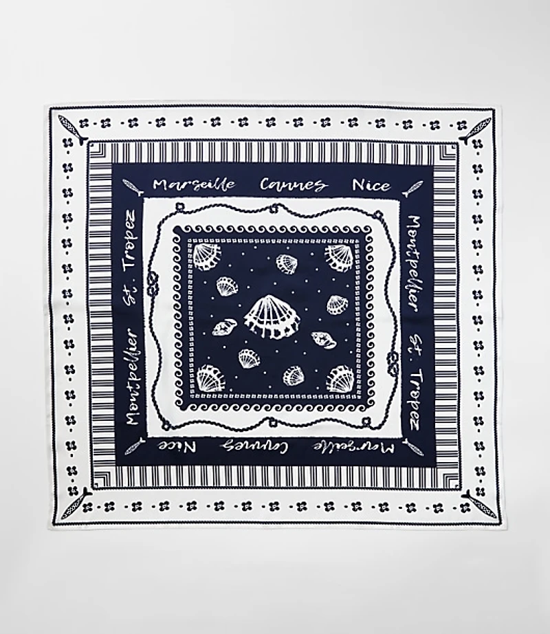 French Riviera Square Scarf