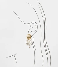 Seashell Pearlized Drop Earrings