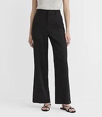 Petite Relaxed Straight Pants Twill