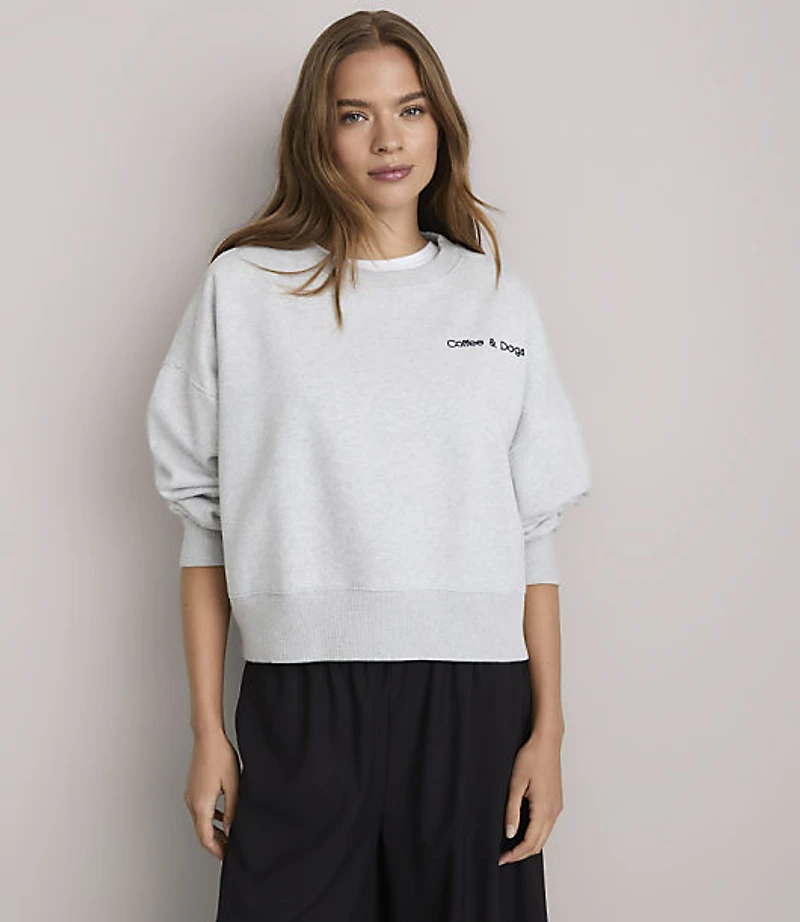Lou & Grey Coffee Dogs Elite Fleece Sweatshirt