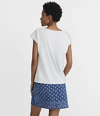 Heathered Modern Wedge Tee