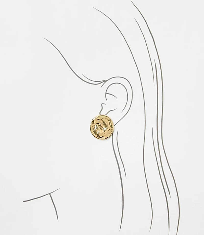 Coin Stud Earrings
