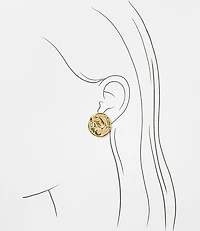 Coin Stud Earrings