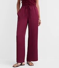 Petite Sawyer Pull On Pants Satin