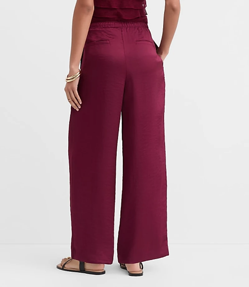Petite Sawyer Pull On Pants Satin