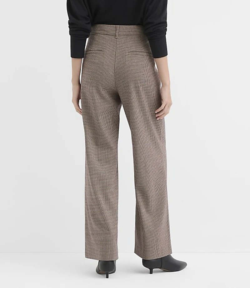 Palmer Wide Leg Pants Houndstooth