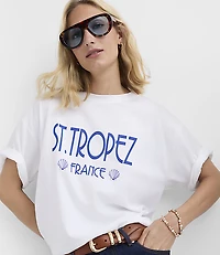 St. Tropez Oversized Jersey Tee