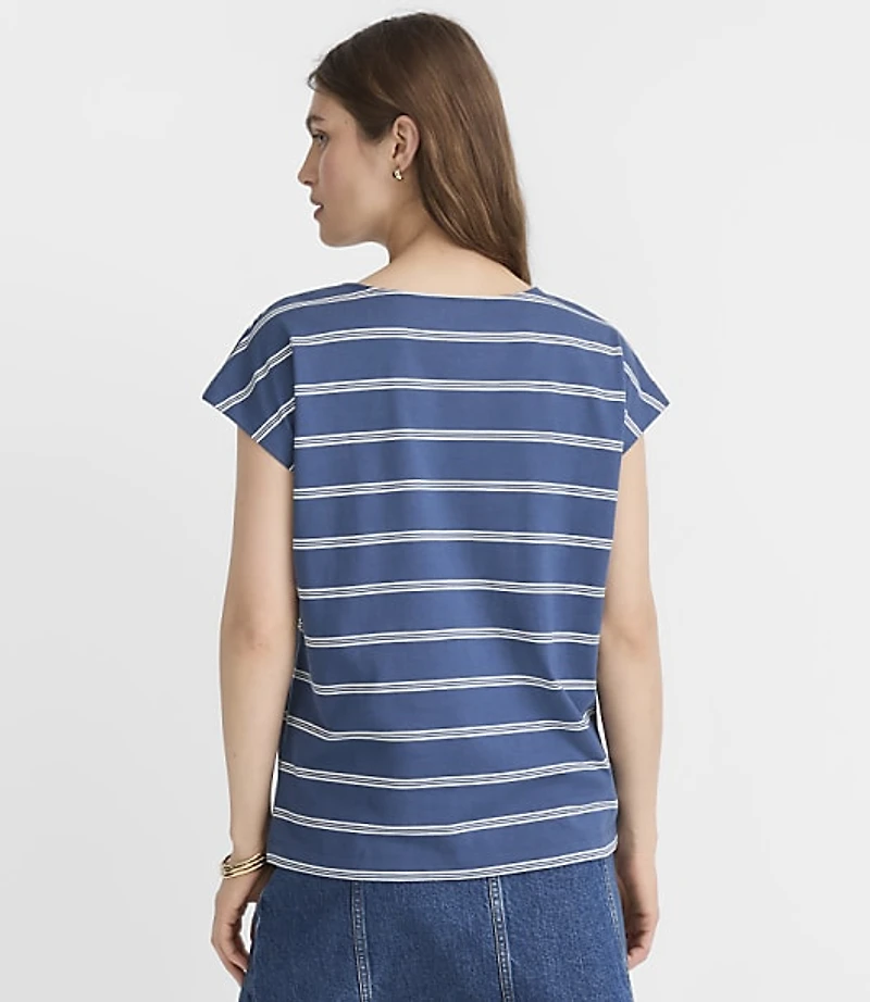 Striped Modern Wedge Tee