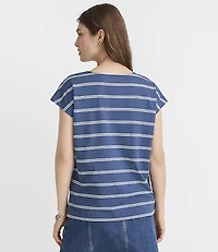 Striped Modern Wedge Tee