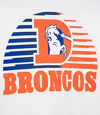 Junk Food Denver Broncos Striped Ribbed Cropped Fleece