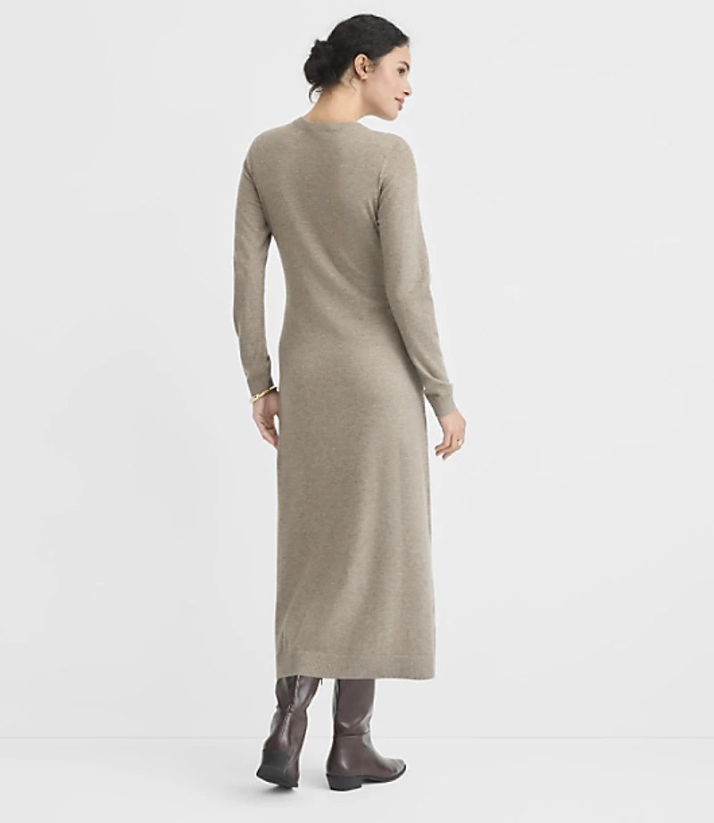 Petite Belted Midi Sweater Dress