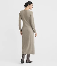 Petite Belted Midi Sweater Dress