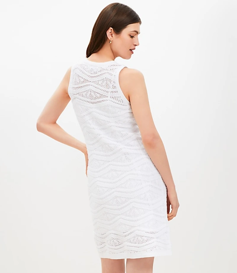 Petite Crochet Mini Tank Dress