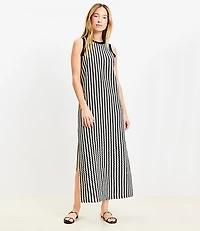 LOFT Beach Zig Zag Crochet Midi Dress