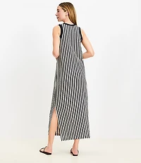 LOFT Beach Zig Zag Crochet Midi Dress