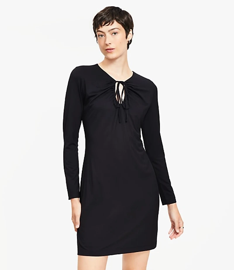 Tie Keyhole Mini Dress