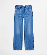 Rivete Tall Curvy Mid Rise Relaxed Straight Jeans Vintage Wash