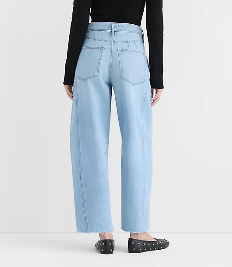 Rivete Tall Fresh Cut Horseshoe Jeans Haze Wash