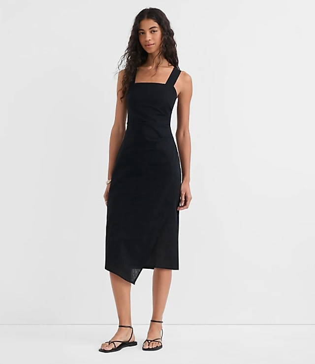 reformation jovana square neck midi dress Reformation Jovana Square-Neck Midi Dress