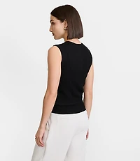 Petite LOFT Versa Ribbed Sleeveless Sweater