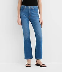 Rivete Tall Mid Rise Kick Crop Jeans Dark Wash